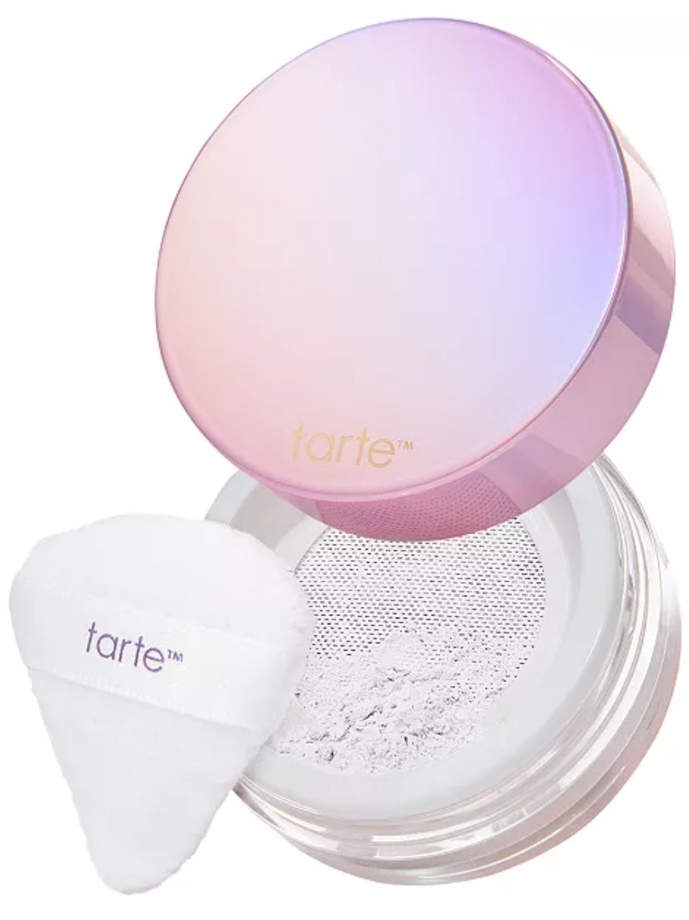 tarte Creasless Setting Powder. Tranlucent Color.
